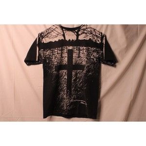 Vintage 90s Y2K ZERO Skateboarding Jamie Thomas Cross Tee Shirt Size Small Rare